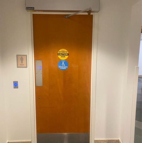 Porta di servizio - Magic Access - Stanley Access Technologies - per ospedale / battente / a vento
