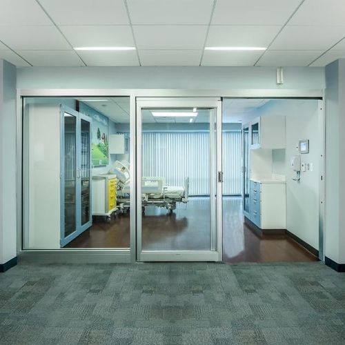Porta per ospedale - ProCare™ 8300 - Stanley Access Technologies - per terapia intensiva / scorrevole / battente