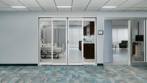 Porta per terapia intensiva - ProCare™ 8300BP - Stanley Access Technologies - per camera di degenza / scorrevole / battente