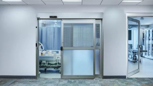 Porta per ospedale - ProCare™ 8300A - Stanley Access Technologies - per terapia intensiva / scorrevole / automatica