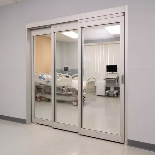 Porta per camera bianca - ProCare™ 8500 - Stanley Access Technologies - per ospedale / per terapia intensiva / telescopica