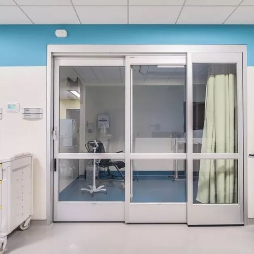 Porta per ospedale - Dura-Care 7500TL-FBO - Stanley Access Technologies - per terapia intensiva / scorrevole / a vento