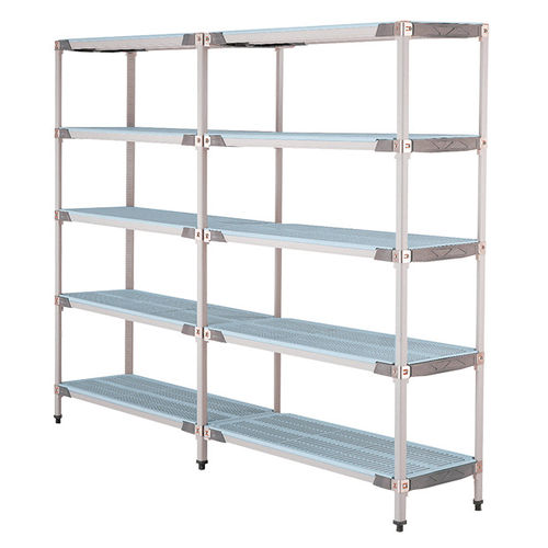 Scaffalatura 4 ripiani - METROMAX  - Sclessin Productions - in acciaio inossidabile / antibatterica