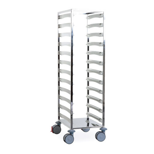 Carrello per cestelli di sterilizzazione - 630.360 - Sclessin Productions - di trasporto / in acciaio inossidabile / con ripiano