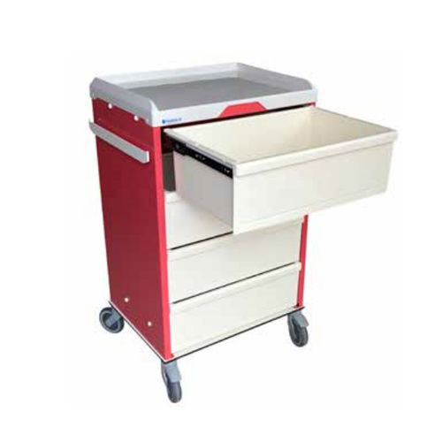 Carrello medico - ES 12 - Sclessin Productions - per trattamenti / 4 cassetti / mobile