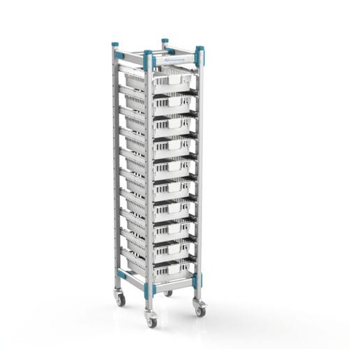 Carrello per farmaci - EasyLine bloc - Sclessin Productions - per dispositivi medici / di trasporto / di stoccaggio