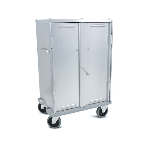 Armadio di distribuzione - DIN 2 colonnes - Sclessin Productions - per ospedale / con rotelle / con ripiano