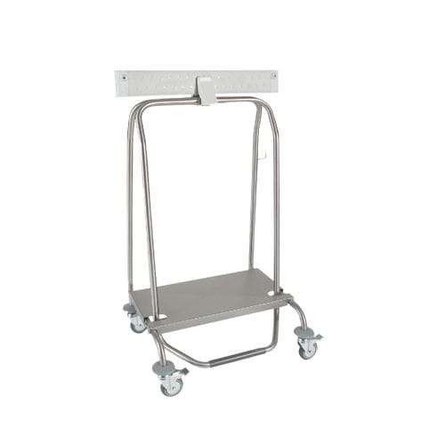 Carrello di trasporto - Cleany II Standard - Sclessin Productions - portarifiuti / in acciaio inossidabile / con piano di appoggio