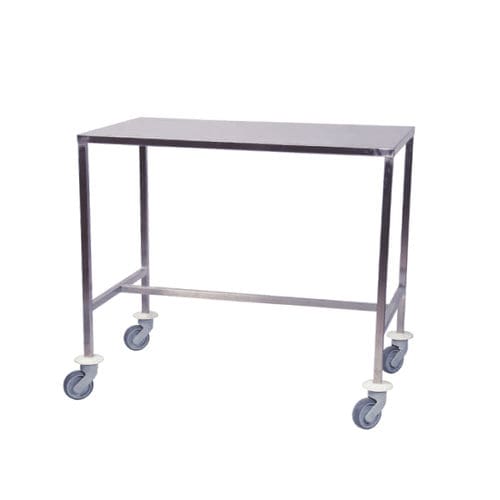 Carrello per sala operatoria - Sclessin Productions - per strumenti / in acciaio inossidabile / 1 ripiano