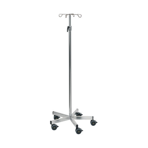 Asta portaflebo con rotelle - Sclessin Productions - 4 ganci