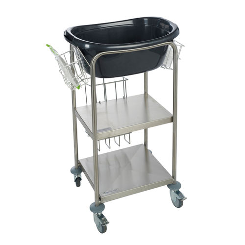 Carrello portabiancheria per sacchi sporchi - HYGILINGE  - Sclessin Productions - ospedaliero / da trasporto / con contenitori