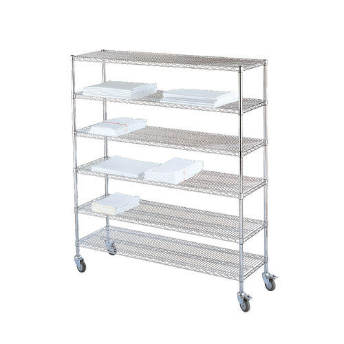 Carrello portabiancheria per sacchi puliti - Hygirack - Sclessin Productions - ospedaliero / da trasporto / di stoccaggio