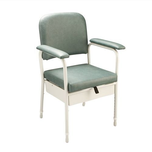 Sedia da toilette per persone a mobilità ridotta - DELUXE - Axis Medical and Rehabilitation - con braccioli / con secchio / ad altezza regolabile