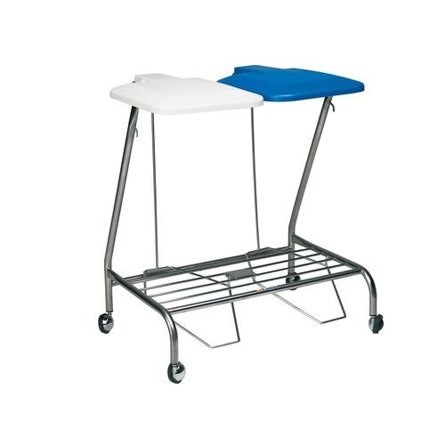 Carrello medico - ME4653  - Axis Medical and Rehabilitation - di pulizia / in acciaio inossidabile / 2 sacchi