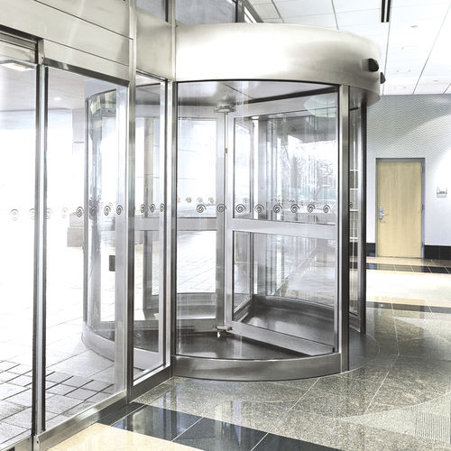 Porta di sicurezza - Crane 2000 - dormakaba - per struttura sanitaria / a tamburo / automatica