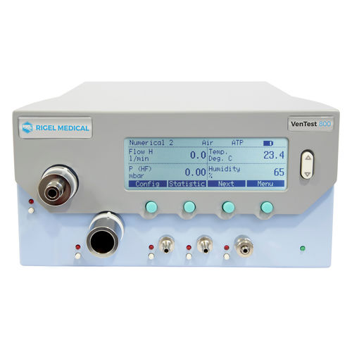Analizzatore di portata - VenTest 800 - RIGEL Medical - di umidità / di pressione di gas / di temperatura
