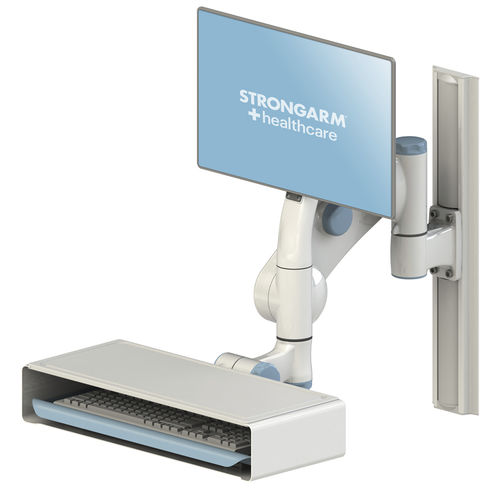 Braccio di supporto articolato - CLEANMOUNT™ - Strongarm - per monitor / medico / a muro