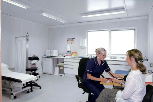 Sala trattamenti per struttura sanitaria - Portakabin - modulare