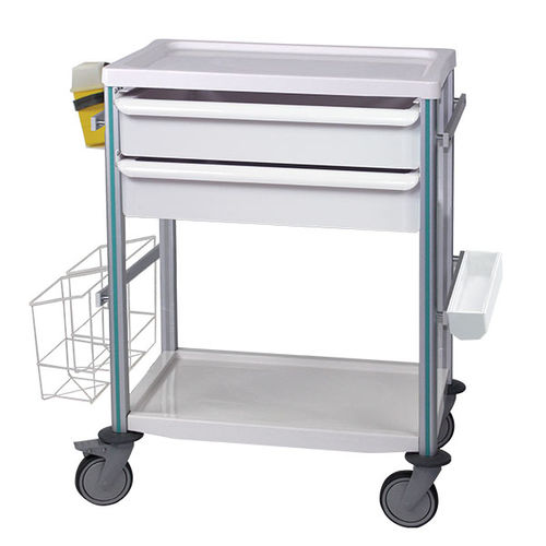 Carrello ospedaliero - PRATICIMA - per apparecchio / per medicazione / in alluminio anodizzato