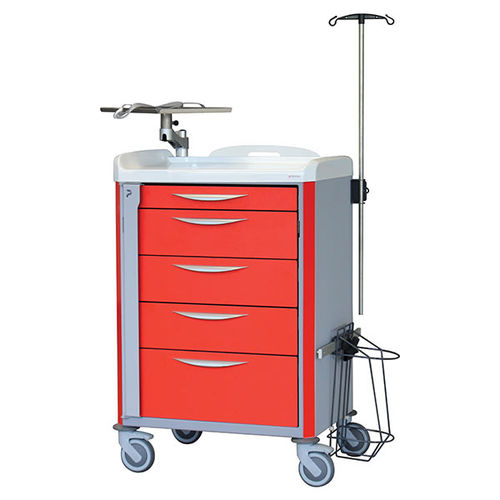 Carrello di emergenza - Neop® - PRATICIMA - in alluminio / in plastica / con piano di appoggio