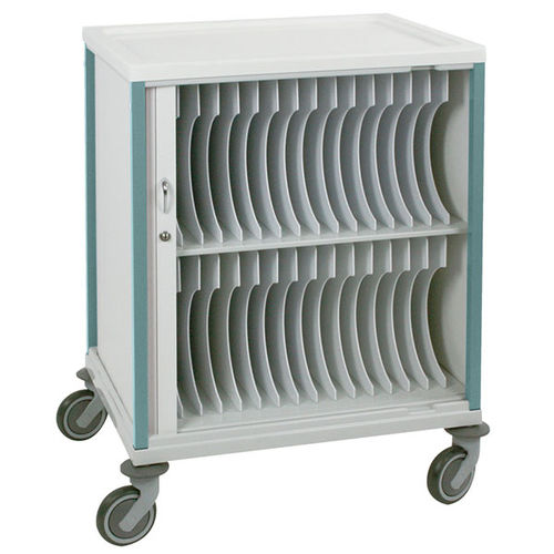 Carrello medico - 8H155BL - PRATICIMA - per cartelle mediche / di stoccaggio / con serrandina