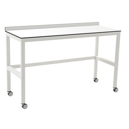 Tavolo di procedura da laboratorio - 8YPTR2MCD_V - PRATICIMA - con rotelle / con scomparti / plastico laminato
