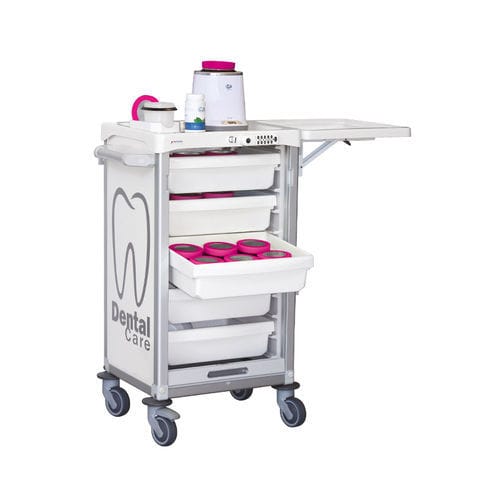 Carrello per strumenti odontoiatrici - 8Y144.DT - PRATICIMA - per trattamenti / in plastica / in alluminio anodizzato