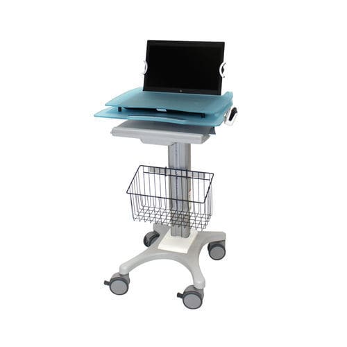 Carrello informatico point of care - IP200 - PRATICIMA - ad altezza regolabile / modulare