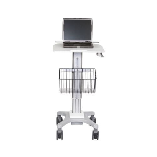 Carrello informatico point of care - IP100 - PRATICIMA - ad altezza regolabile / sicuro / con batteria