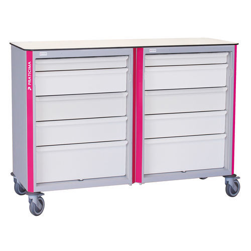 Tavolo di procedura di sterilizzazione - Neop® - PRATICIMA - con cassetti / con scomparti / con rotelle