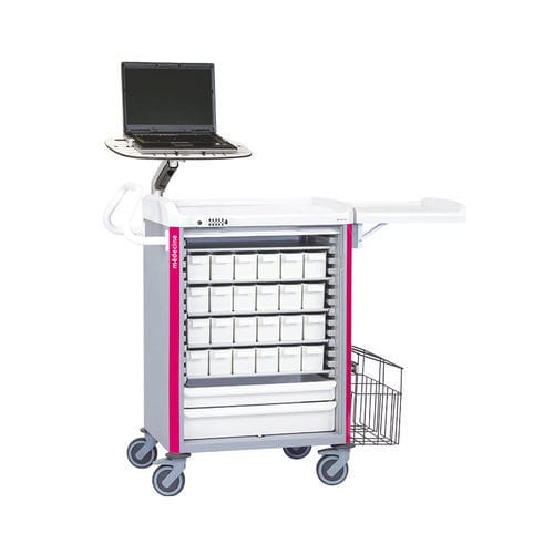 Carrello di distribuzione di farmaci - Neop® - PRATICIMA - per farmaci / per logistica / con cassetti
