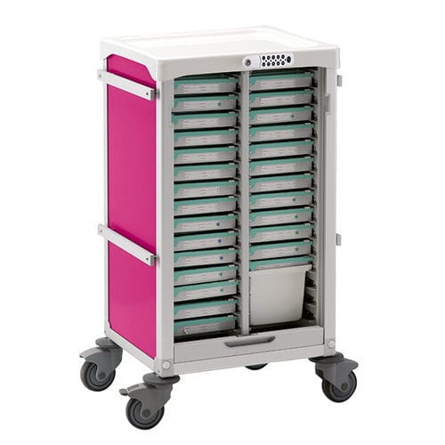 Carrello per assistenza gerontologica - Hebdo® - PRATICIMA - per portapillole / di distribuzione di farmaci / in plastica