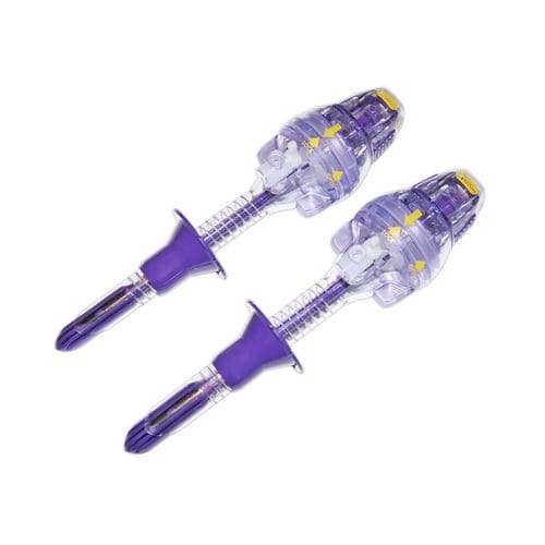 Trocar per laparascopia - PS3260ULT - Purple Surgical - a lama protetta / con connettore per insufflazione / con camicia
