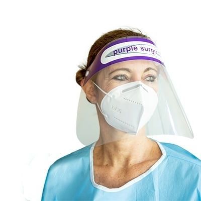 Schermo facciale a pieno facciale - PS9235 - Purple Surgical - trasparente