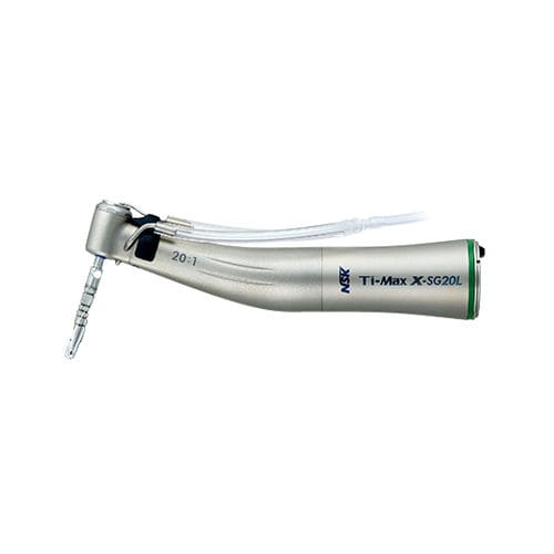 Contrangolo per implantologia dentale - X-SG20L - NSK Europe GmbH - pneumatico / riduttore / con pulsante