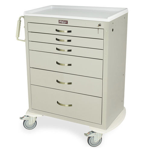 Carrello per anestesia - MDS3030K06 - Harloff - per rischi infettivi / in acciaio inossidabile / in plastica