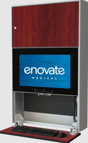 Workstation medica - e750 - Enovate - da parete / ad altezza regolabile