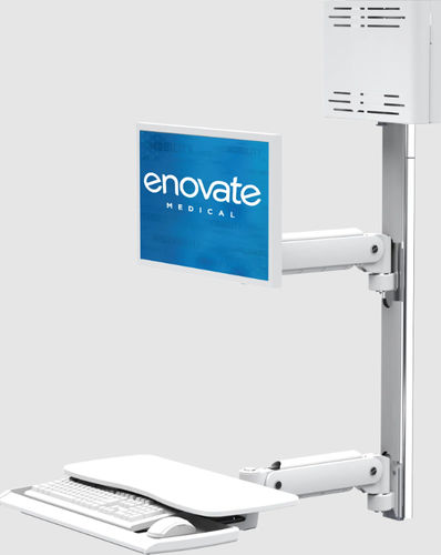 Workstation medica - MCR-ARM00011 - Enovate - da parete / ad altezza regolabile / inclinabile