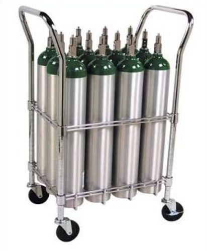 Carrello portabombole di ossigeno - CYL12 - Logiquip - 12 bombole