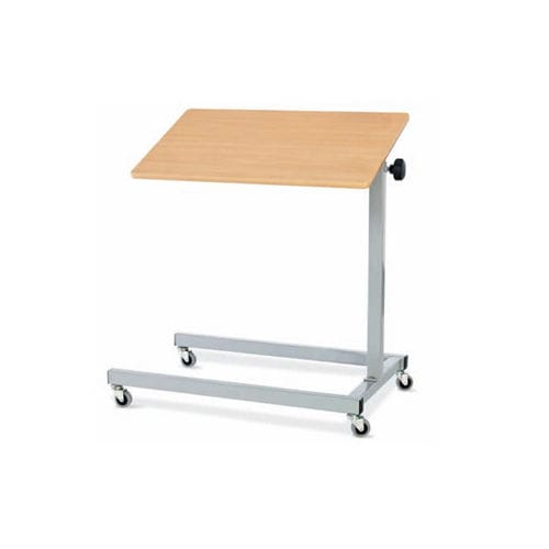 Tavolino servitore ad altezza regolabile - Tecnimoem Care S.L - con rotelle / inclinabile / ad azionamento manuale
