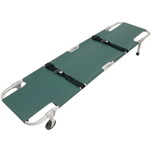 Barella pieghevole - JSA-602 - Junkin Safety Appliance Company - di emergenza / con rotelle / in alluminio