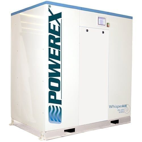 Sistema di compressione d'aria medico - MSE series - Powerex - scroll / fisso / 2 postazioni