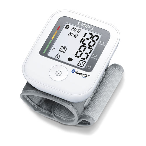 Sfigmomanometro elettronico automatico - SBC 53 - Sanitas - per polso / Bluetooth / con bracciale integrato