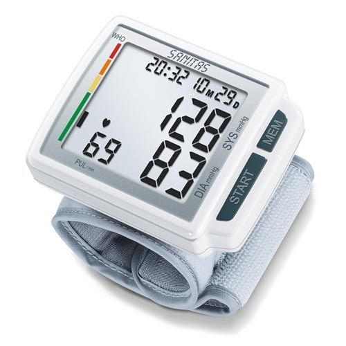 Sfigmomanometro elettronico automatico - SBC 41 - Sanitas - per polso / con bracciale integrato