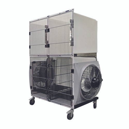 Gabbia veterinaria per asciugatura - 926.3000.03 - Shor-Line - 4 scomparti / in polietilene / con essiccatoi
