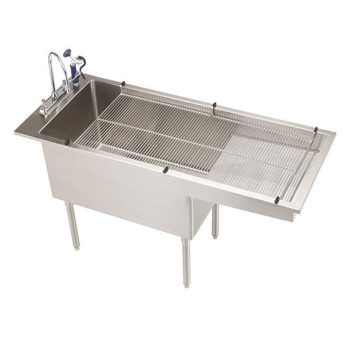 Lettino da visita veterinario - 990.0400.00 - Shor-Line - manuale / ad altezza fissa / con lavabo