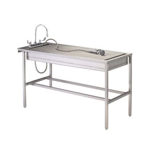 Lettino da visita veterinario - Shor-Line - manuale / ad altezza fissa / con lavabo