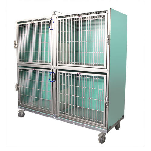 Gabbia veterinaria modulare - 990.3112.00 - Shor-Line - in acciaio inossidabile / in PVC