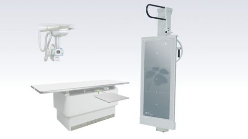 Sistema di radiografia digitale - One - Cuattro Europe - per radiografia multidisciplinare / con bucky da terra / con braccio portatubo telescopico a soffitto