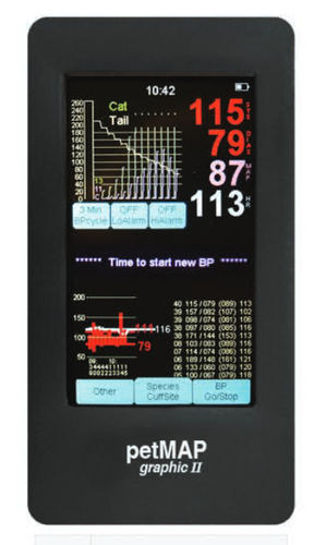Monitor paziente portatile - petMAP graphic II - Ramsey Medical - di frequenza cardiaca / PNI / veterinario